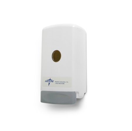 Medline Soap Dispenser Skintegrity Black Plastic Manual Push 800 - 1000 mL Wall Mount - Case of 6 - MSC9951-CS