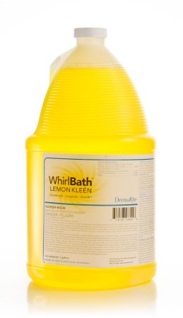 DermaRite Industries WhirlBath™ Lemon Kleen Whirlpool Disinfectant Cleaner Quaternary Based Manual Pour Liquid 1 gal. Jug Lemon Scent NonSterile - Case of 4 - 00238-CS