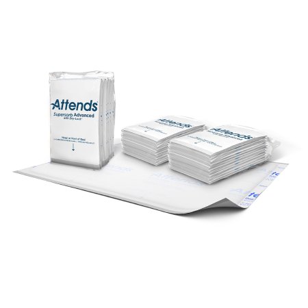 Attends Healthcare Products Disposable Underpad Attends® Supersorb Advanced 30 X 36 Inch Pulp Core Heavy Absorbency - Pack of 1 - ASB-3036-PK