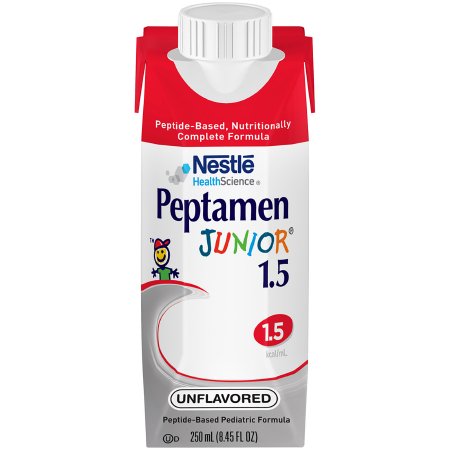 Nestle Healthcare Nutrition Pediatric Tube Feeding Formula Peptamen Junior® 1.5 250 mL Carton Liquid Whey Protein Impaired GI Function - Each - 00798716173636-EA