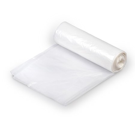 Colonial Bag Corp Trash Bag Colonial Bag 10 gal. Clear HDPE 8 Mic. 24 X 24 Inch X-Seal Bottom Coreless Roll - Roll of 1 - HCR24MC-RL