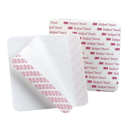 3M Dressing Retention Tape with Liner 3M™ Medipore™ Dress-It White 3-7/8 X 4-5/8 Inch Soft Cloth NonSterile - Each - 2954-EA