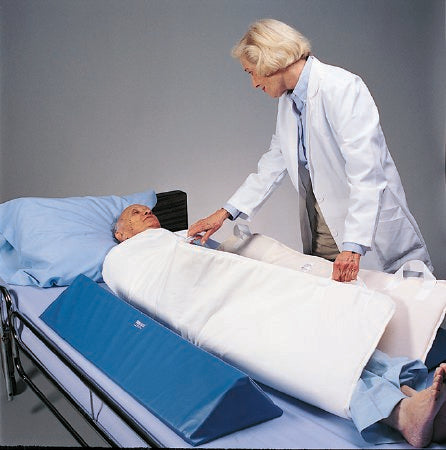 Skil-Care Positioner Wedge 8 W X 17 D X 8 H Inch Foam Hook and Loop Strap Fastening - Each - 555025-EA