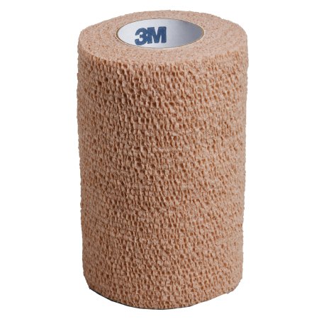 3M Cohesive Bandage 3M™ Coban™ 4 Inch X 5 Yard Self-Adherent Closure Tan NonSterile Standard Compression - Each - 1584-EA