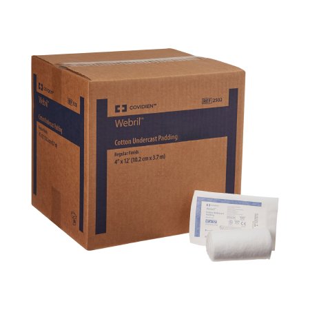 Cardinal Cast Padding Undercast Webril™ 4 Inch X 4 Yard Cotton Sterile - Case of 50 - 2502--CS