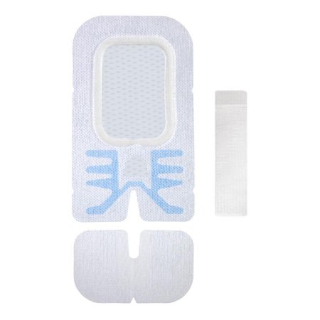 Medline Integrated Securement Dressing Sorbaview SHIELD Fabric / Film 3-3/4 X 6-1/4 Inch Sterile - Case of 100 - SV37UDT-CS