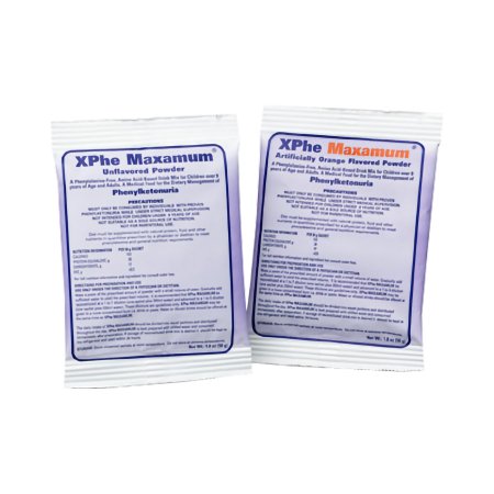 Nutricia North America Oral Supplement XPhe Maxamum® Orange Flavor Powder 50 Gram Individual Packet - Case of 30 - 49458-CS