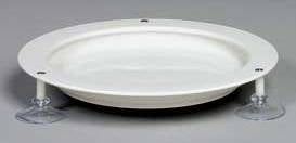 Alimed Plate with Suction Cups Inner Lip™ Sandstone Reusable Plastic 9 Inch Diameter - Each - 2970010540-EA