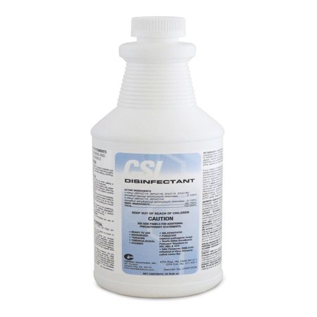 Central Solutions CSI Surface Disinfectant Cleaner Quaternary Based Manual Pour Liquid 32 oz. Bottle Floral Scent NonSterile - Case of 12 - CSID12034-CS