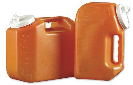 Fisher Scientific 24 Hour Urine Specimen Collection Container Urisafe® 4-1/2 X 7-15/16 X 9-5/8 Inch 4,000 mL (135 oz.) Screw Cap Unprinted NonSterile - Case of 1 - 118884-CS
