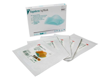 3M Silver Mesh Dressing 3M™ Tegaderm™ Ag 4 X 5 Inch Rectangle Sterile - Each - 90501-EA