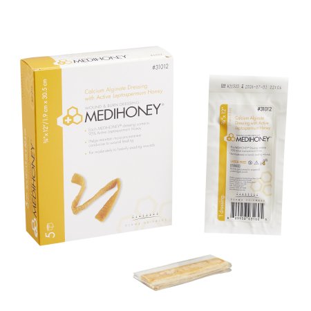 McKesson Honey Impregnated Wound Dressing MEDIHONEY® Rope 3/4 X 12 Inch Sterile - Each - 31012-EA