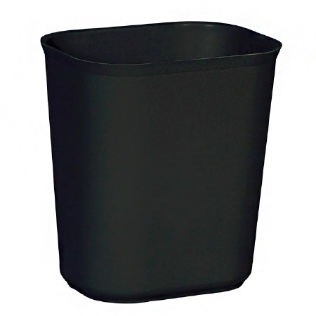 Lagasse Fire-Resistant Trash Can 14 gal. Rectangular Black Thermoset Polyester Open Top - Each - RCP254100BK-EA