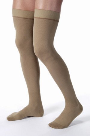 BSN Medical Compression Stocking JOBST® for Men Thigh High Large Khaki Closed Toe - Pair - 115402-PR