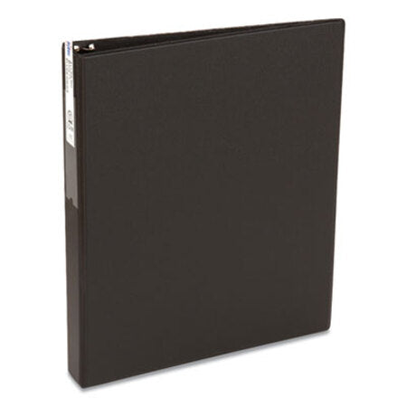 Avery® Economy Non-View Binder with Round Rings, 3 Rings, 1" Capacity, 11 x 8.5, Black, (4301) - Each - AVE-04301-EA