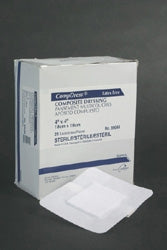 Gentell Adhesive Dressing Compdress® 6 X 6 Inch Gauze Square White Sterile - Case of 100 - 89066-CS