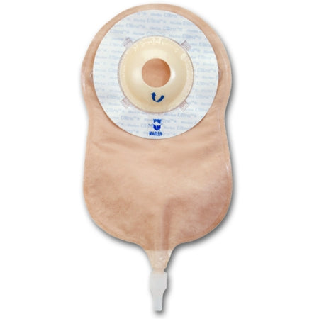 Marlen Manufacturing Urostomy Pouch UltraLite™ One-Piece System 8-3/4 Inch Length Drainable Deep Convex, Pre-Cut - Box of 10 - 77151-BX