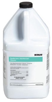 EcoLab Ecolab® Surface Disinfectant Cleaner Quaternary Based Manual Pour Liquid Concentrate 1 gal. Jug Floral Scent NonSterile - Case of 4 - 6063304-CS
