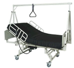 Graham-Field Electric Bariatric Bed Maxi Rest 4054 Series Institutional High-Low 80 to 88 Inch Length Pan Deck 3 Function 16 to 29-1/2 Inch Height Range - Each - GS4054D-EA