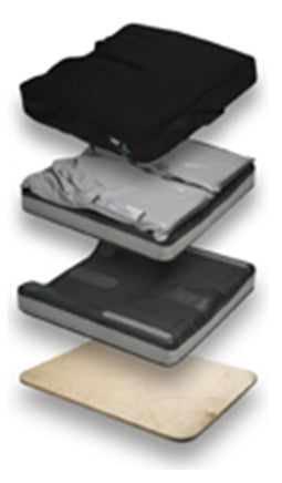 Sunrise Medical Seat Back Cushion JAY® J2™ Deep Contour 19 W X 20 D Inch Foam / Aluminum - Each - B2319F-EA