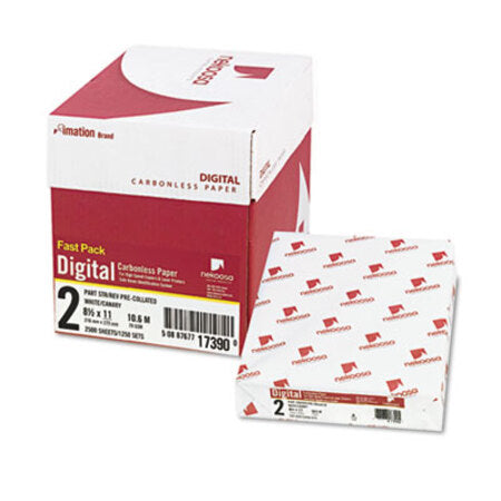 Nekoosa Fast Pack Digital Carbonless Paper, 2-Part, 8.5 x 11, White/Canary, 500 Sheets/Ream, 5 Reams/Carton - CT/1 - NEK-17390-CT