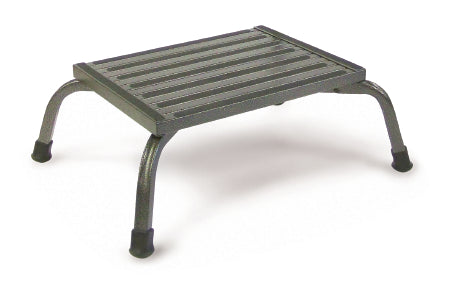 Hausmann Industries Step Stool with Handrail Bariatric 1 Step Aluminum Frame 8 Inch Step Height - Each - 2038-EA