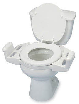 Maddak Raised Toilet Seat with Arms 3 Inch Height White 400 lbs. Weight Capacity - Each - 725600050-EA