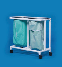 IPU Double Hamper with Bags Select 4 Casters 39 gal. - Each - ELH-02-ZF-EA