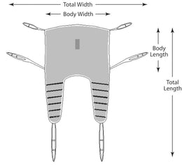 Graham-Field Universal Sling SURELIFT™ Large 400 lbs. Weight Capacity - Each - UP893-EA