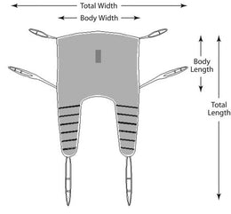 Graham-Field Universal Sling SURELIFT™ Medium 400 lbs. Weight Capacity - Each - UP892-EA