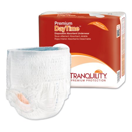 Principle Business Enterprises Unisex Adult Absorbent Underwear Tranquility® Premium DayTime™ Pull On with Tear Away Seams X-Large Disposable Heavy Absorbency - Case of 56 - 2107-CS