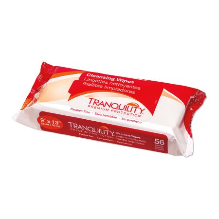 Principle Business Enterprises Personal Wipe Tranquility® Soft Pack Aloe / Vitamin E / Chamomile Scented 56 Count - Case of 200 - 3121-CS
