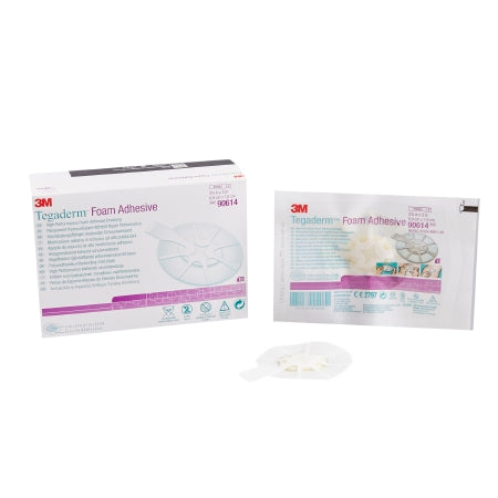 3M Foam Dressing 3M™ Tegaderm™ High Performance 2-3/4 X 2-3/4 Inch With Border Film Backing Acrylic Adhesive Oval Sterile - Each - 90614-EA