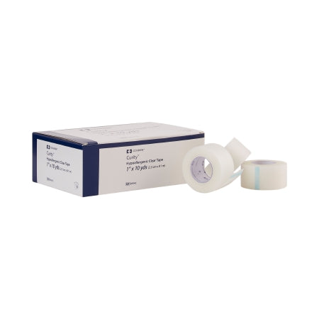 Cardinal Hypoallergenic Medical Tape Kendall™ Hypoallergenic Clear Transparent 1 Inch X 10 Yard Plastic NonSterile - Each - 8534C-EA