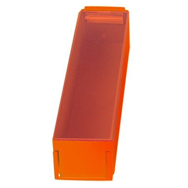 Health Care Logistics Unit Dose Bin with Lid Red Plastic 2-3/4 X 3 X 11-7/8 Inch - Each - 5312-01R-EA