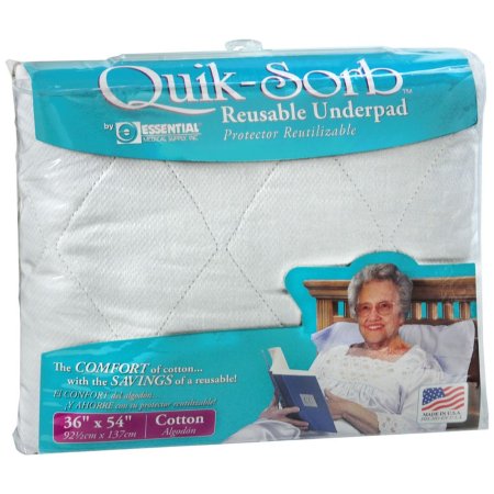 Essential Medical Supply Reusable Underpad Quik-Sorb™ 36 X 54 Inch Liquidfill Heavy Absorbency - Each - C2006-EA