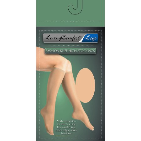 Scott Specialties Compression Stocking Loving Comfort® Knee High Large Black Closed Toe - Pair of 2 - 1670 BLA LG-PR
