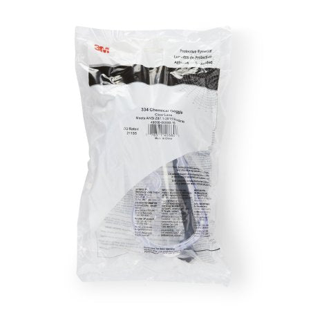 3M Protective Goggles 3M™ Clear Tint Polycarbonate Lens Elastic Strap One Size Fits Most - Box of 10 - 40660-00000-10-BX