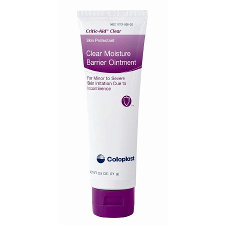 Coloplast Skin Protectant Critic-Aid® Clear 2.5 oz. Tube Scented Ointment CHG Compatible - Each - 7566-EA