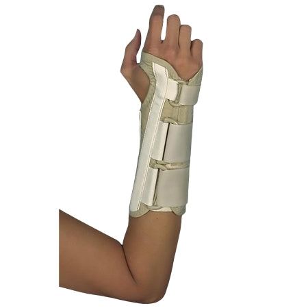 Scott Specialties Wrist Brace Deluxe™ Contoured Foam / Metal / Nylon Left Hand Beige Small - Each - SA3989 BEI SML-EA