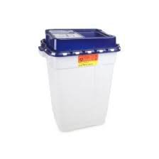 BD Pharmaceutical Waste Container Recykleen™ White Base 26-1/4 H X 20 W X 14-3/4 D Inch Vertical Entry 19 Gallon - Case of 5 - 305328-CS