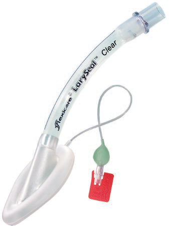 Flexicare Curved Laryngeal Mask LarySeal™ Clear 7 mL Cuff Size 1.5 Single Patient Use - Box of 10 - 038-94-315U-BX