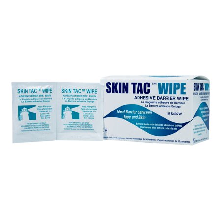 Torbot Group Skin Barrier Wipe Skin Tac™ 78 to 82% Strength Isopropyl Alcohol Individual Packet NonSterile - Each - MS407-W-EA