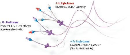 BD Peripheral Inserted Catheter Tray PowerPICC SOLO* - Case of 5 - 9295108-CS
