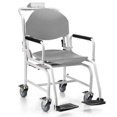 Health O Meter Chair Scale Health O Meter® Digital LCD Display 600 lbs. Capacity Gray AC Adapter / Battery Operated - Each - 594KL-EA