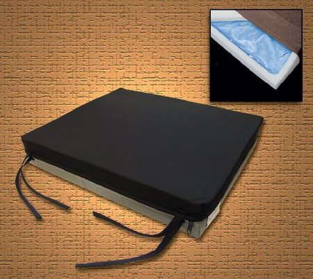Drive Medical Seat Cushion Gel-U-Seat™ Lite 20 W X 18 D X 3 H Inch Foam / Gel - Case of 4 - 8046-4-CS
