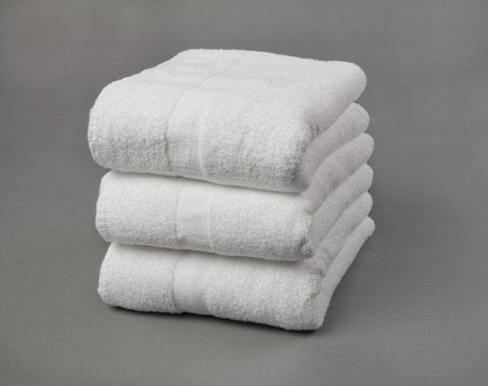 Standard Textile Bath Towel 24 X 48 Inch Cotton White Reusable - DZ/12 - 40161400-DZ