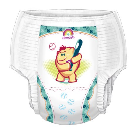Cardinal Male Youth Training Pants Curity™ Pull On with Tear Away Seams Large Disposable Heavy Absorbency - Pack of 24 - 70064BA-PK