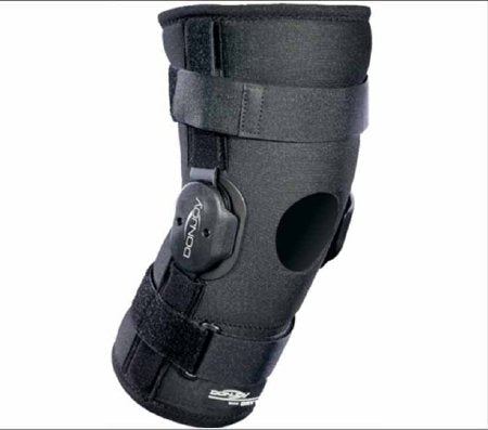 DJO Knee Brace DonJoy® Large Hook and Loop Strap Closure 21 to 23-1/2 Inch Thigh Circumference / 15 to 17 Inch Knee Circumference / 16 to 18 Inch Calf Circumference Left or Right Knee - Each - 11-2013-4-EA