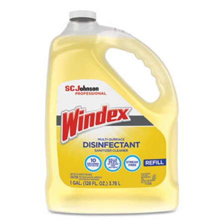 Windex® Multi-Surface Disinfectant Cleaner, Citrus, 1 gal Bottle - Each - SJN-682265EA-EA